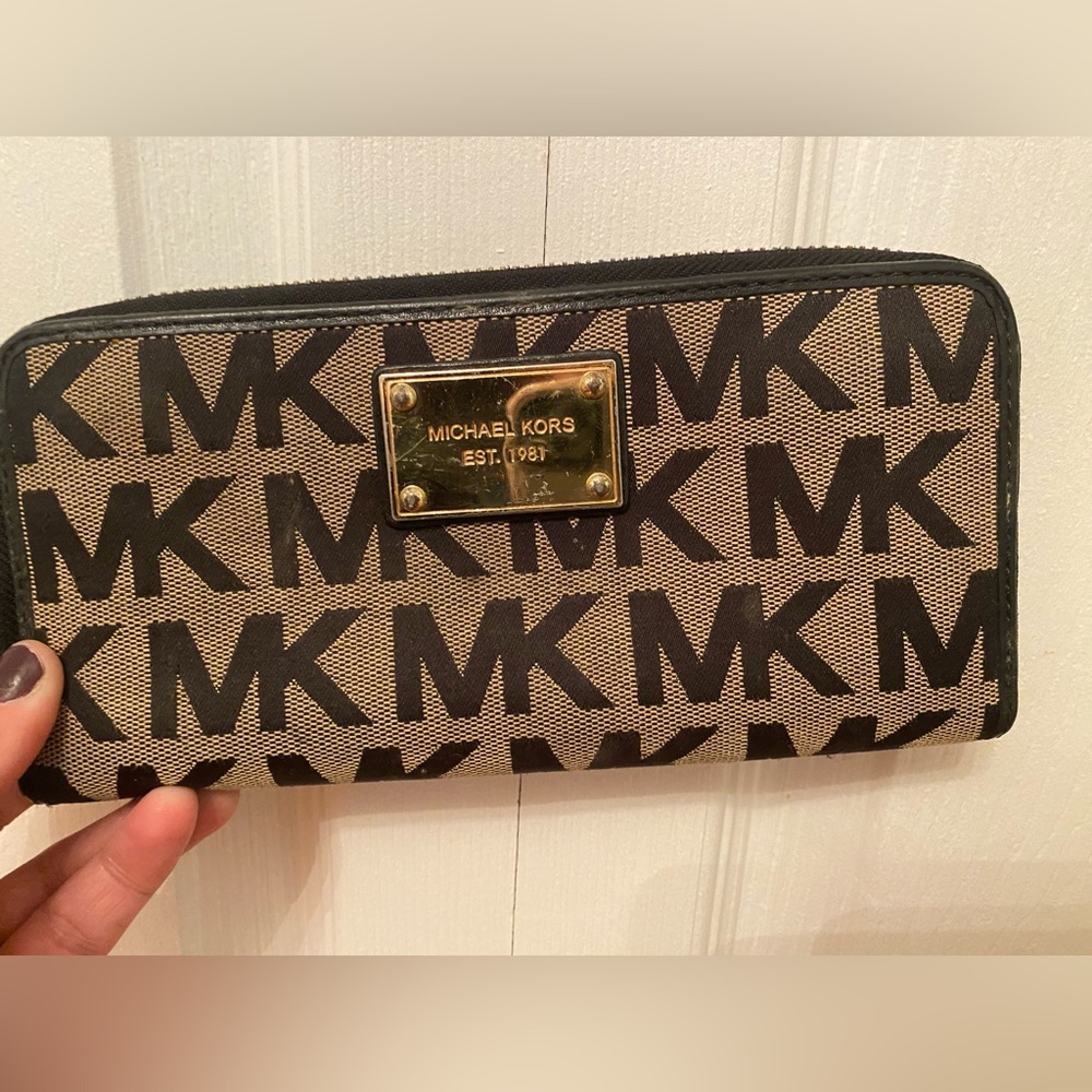 Michael Kors logo wallet.